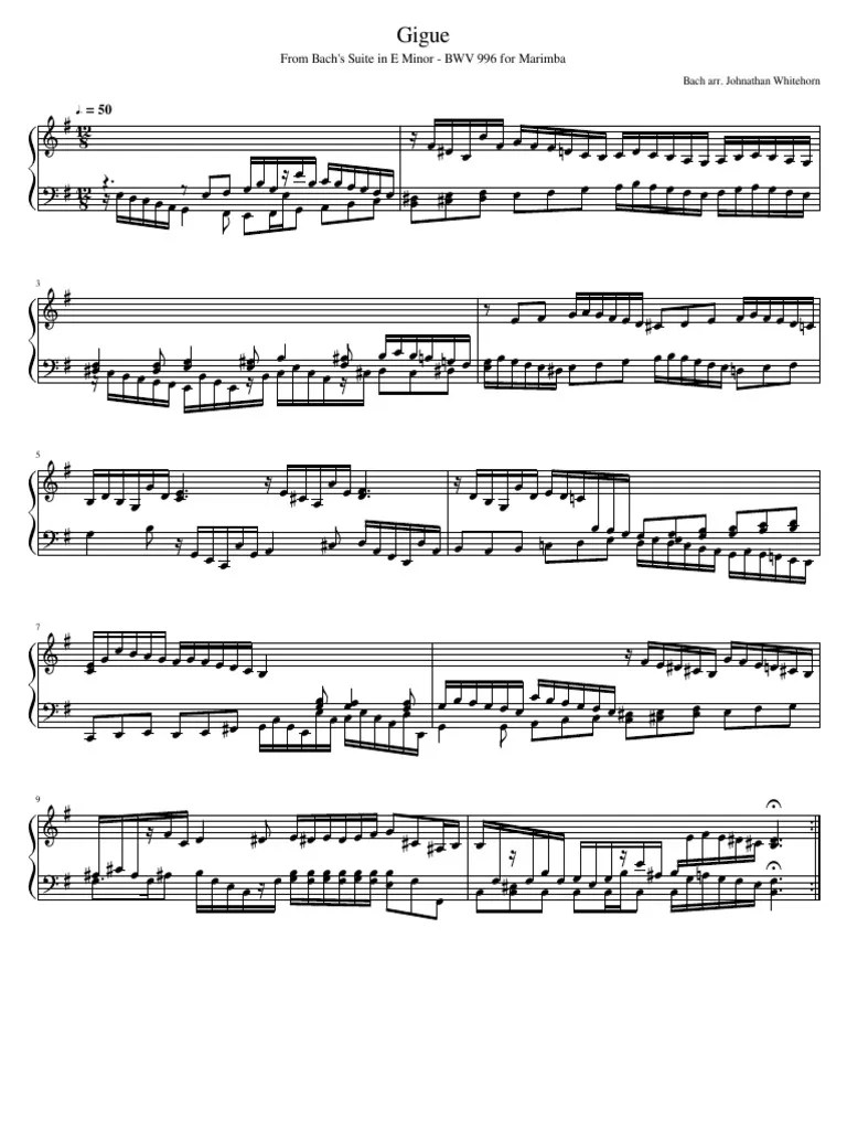 Chaconne J. S. Bach Partita No 2 in D Menor Download Free PDF Baroque Music Elements Of Music