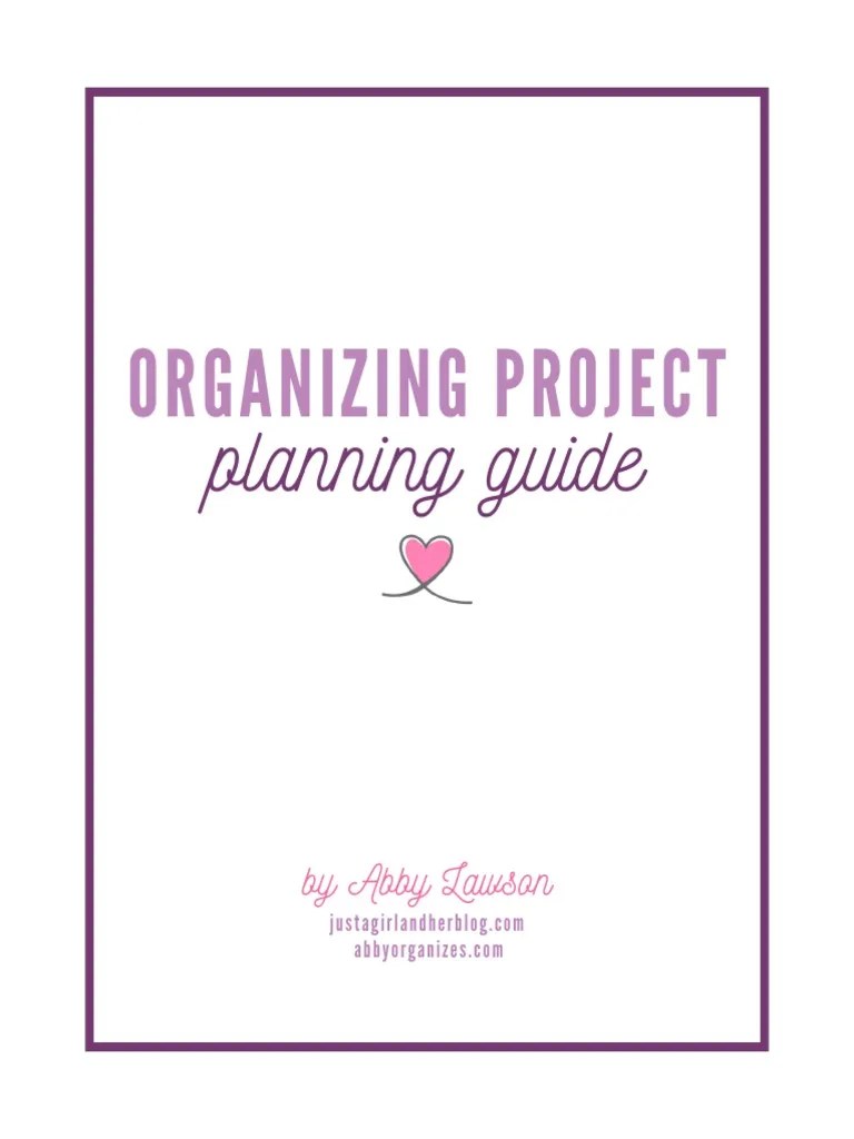 Organizing Project Planning Guide PDF