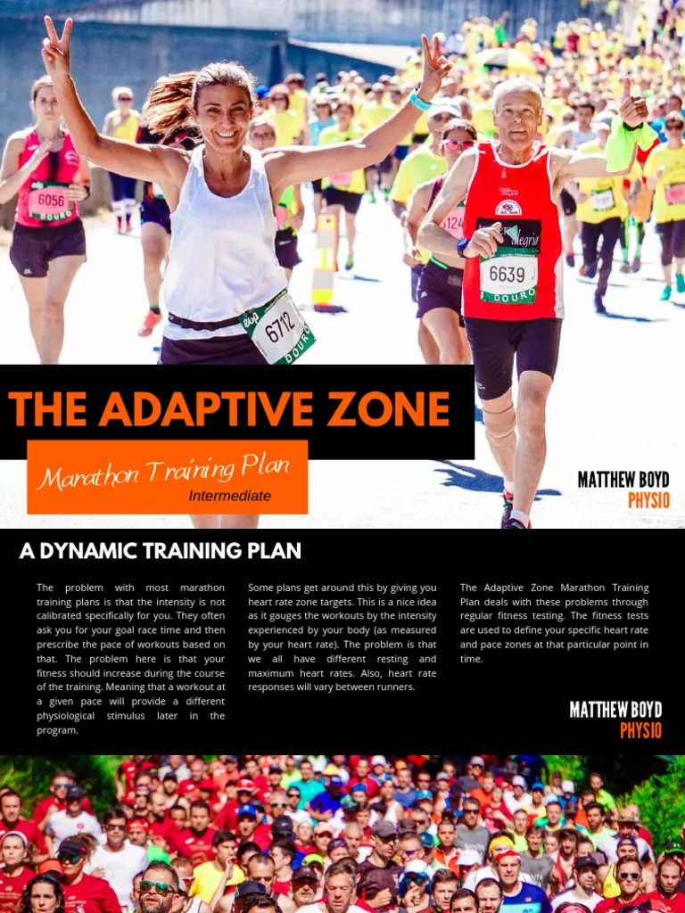 Zone Training Marathon Plan PDF Endurance Heart Rate