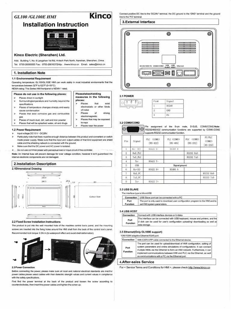 Gl100e Installation Manual | PDF | Power Supply | Electrical Engineering