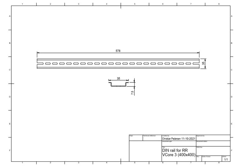 Din Rail Dimensions PDF