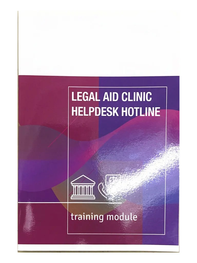 Legal Aid Clinic Helpdesk Hotline Training Module PDF