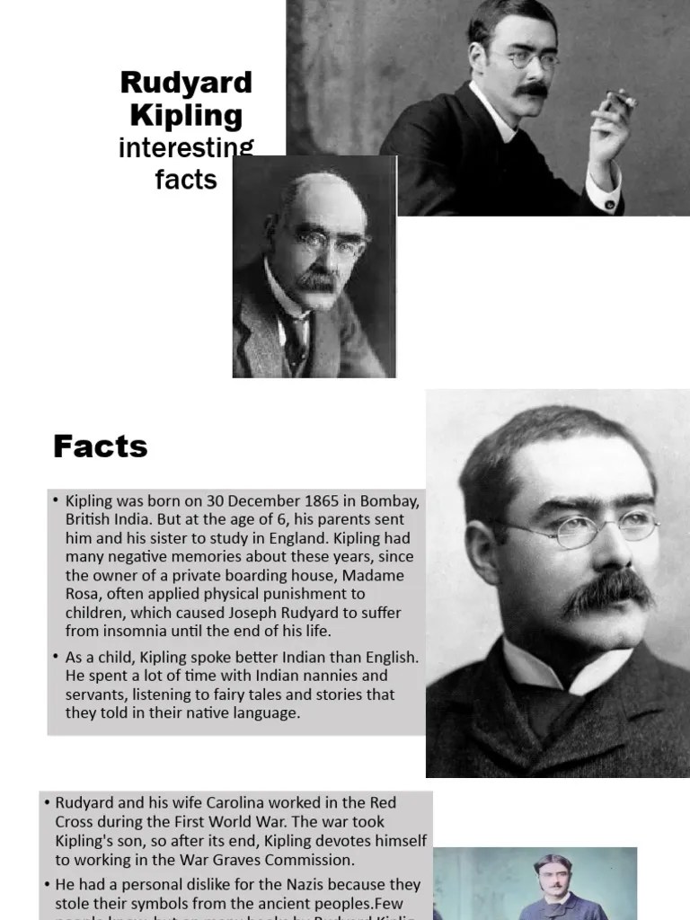 Rudyard Kipling Interesting Facts PDF