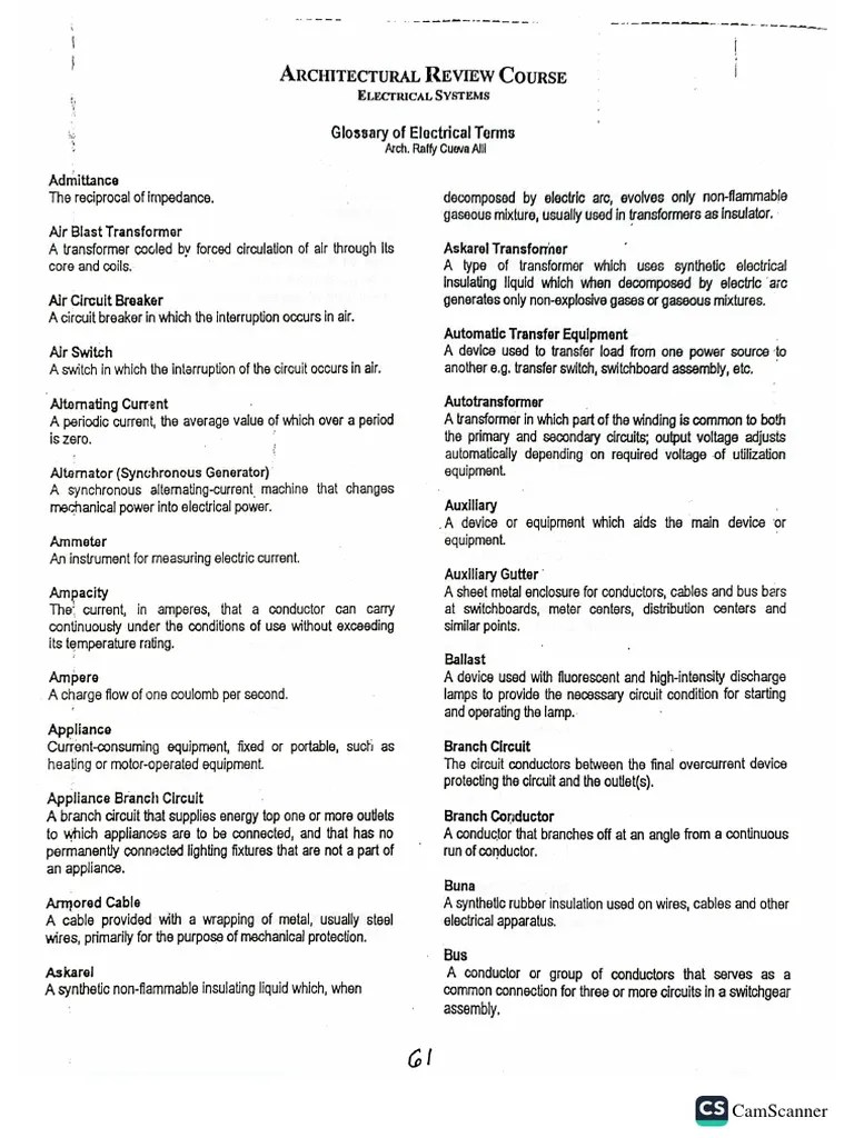 ELECTRICAL-TERMS | PDF