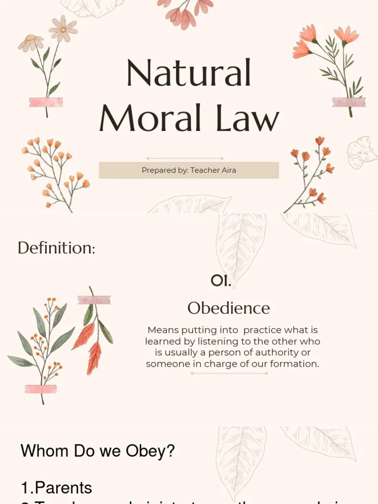 The Natural Moral Law PDF