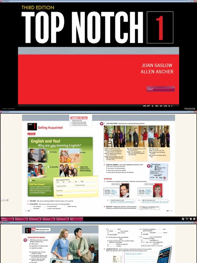 Top Notch Student Book 1 PDF