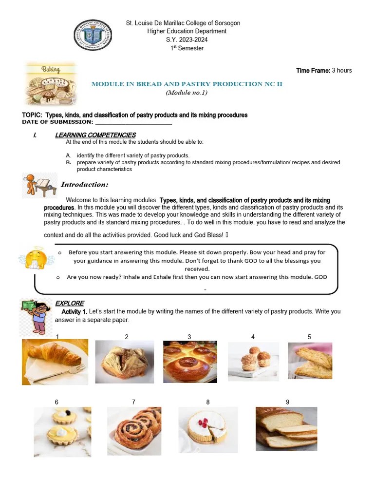 HM Bread and Pastry Module 1 PDF Breads Flour