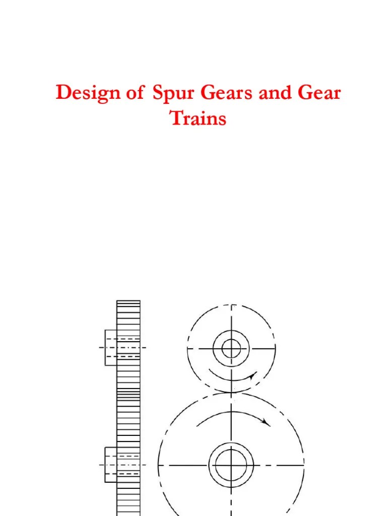 Design of Spur Gears PDF