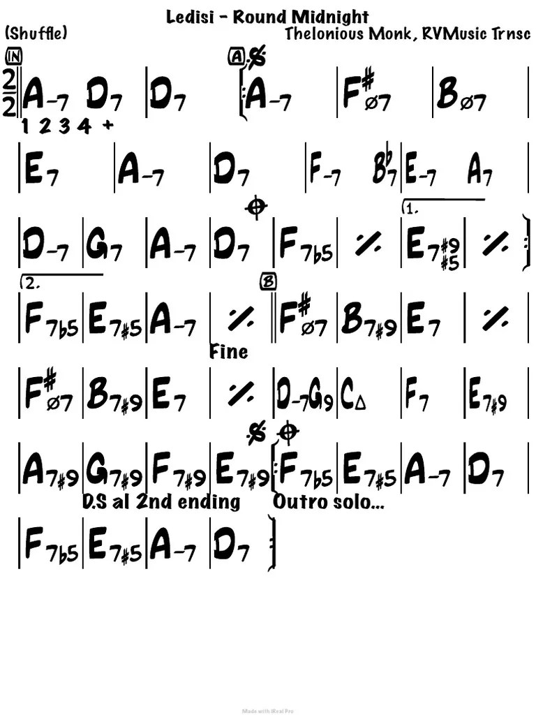 Ledisi Round Midnight RVMTRANSC PDF