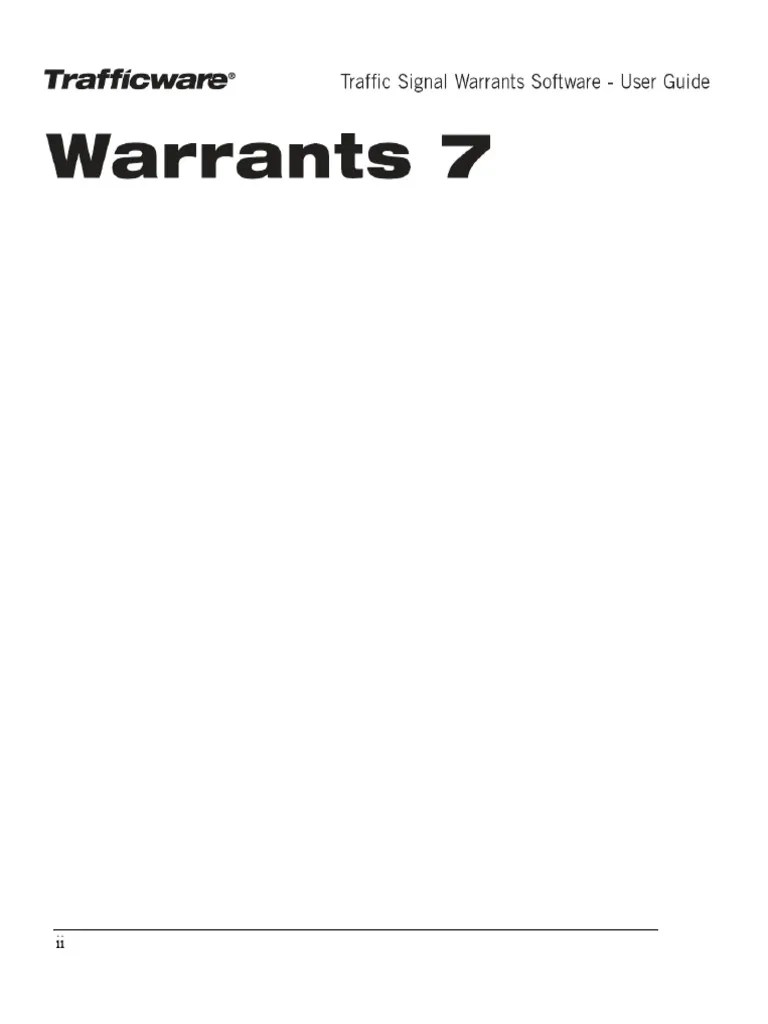 Warrants User Guide PDF Traffic World Wide Web(03)