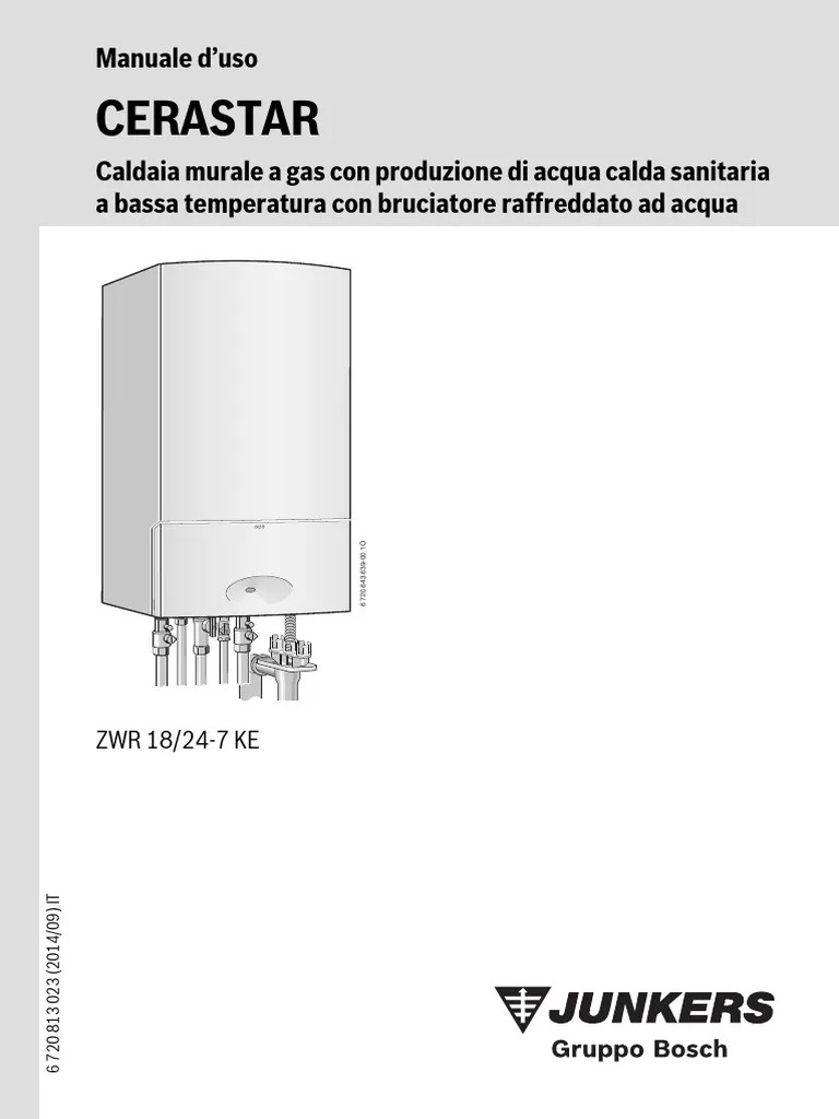 User Manual JunkersCERASTARZWR18247KE PDF