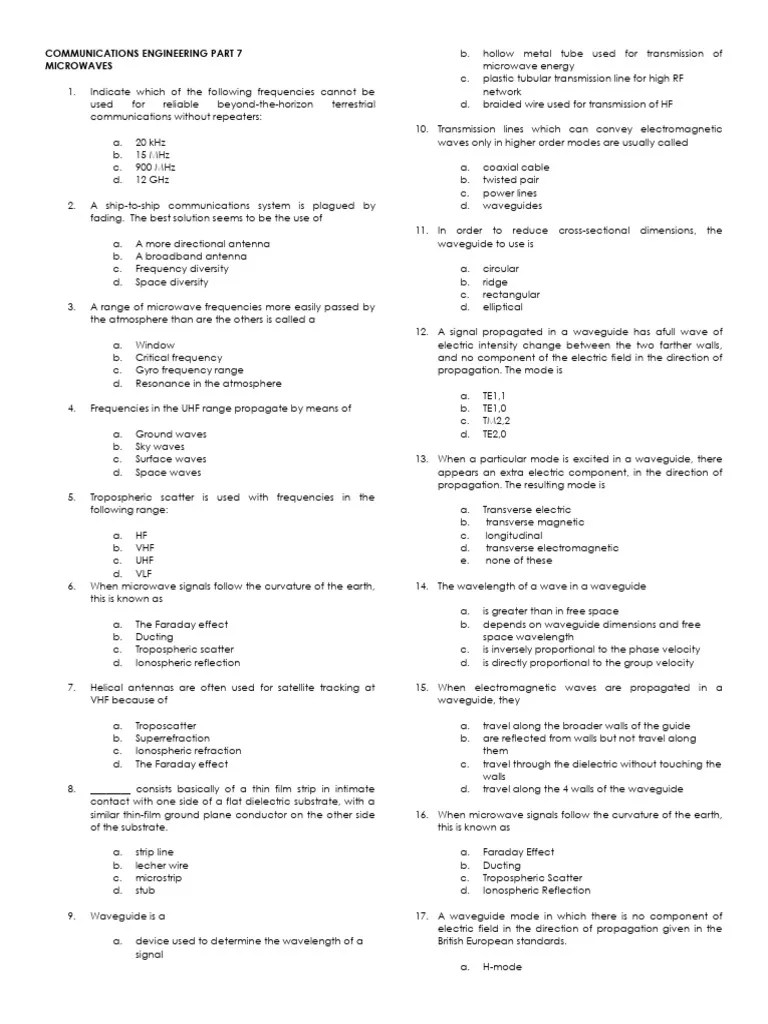 07 Microwave | PDF | Waveguide | Microwave