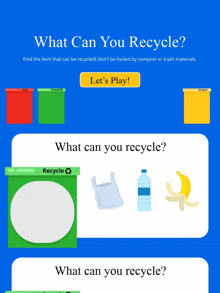 What Can You Recycle Game PDF