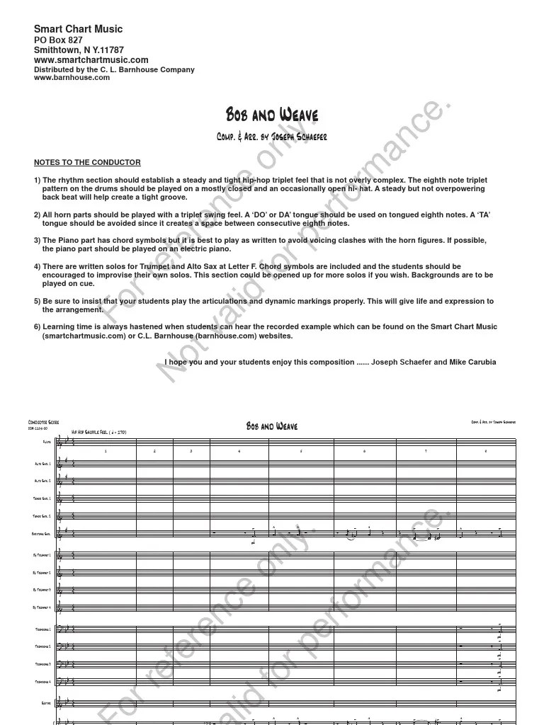Bob and Weave PDF Musical Forms African American Music