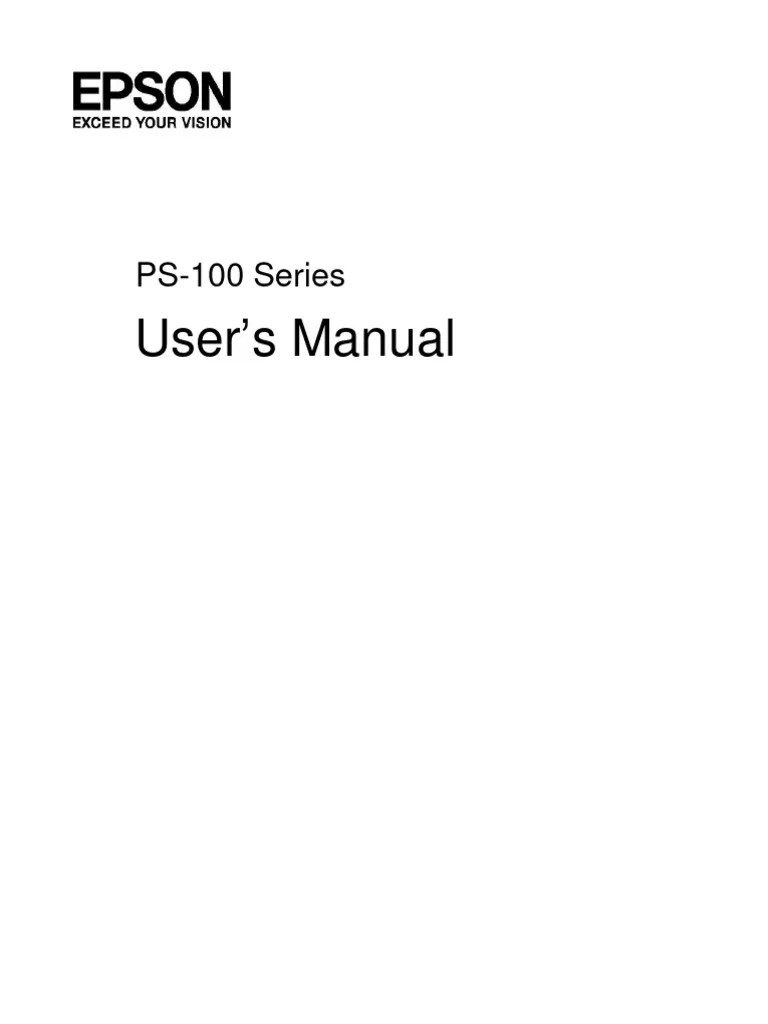Epson User Manual | PDF | Bluetooth | Usb