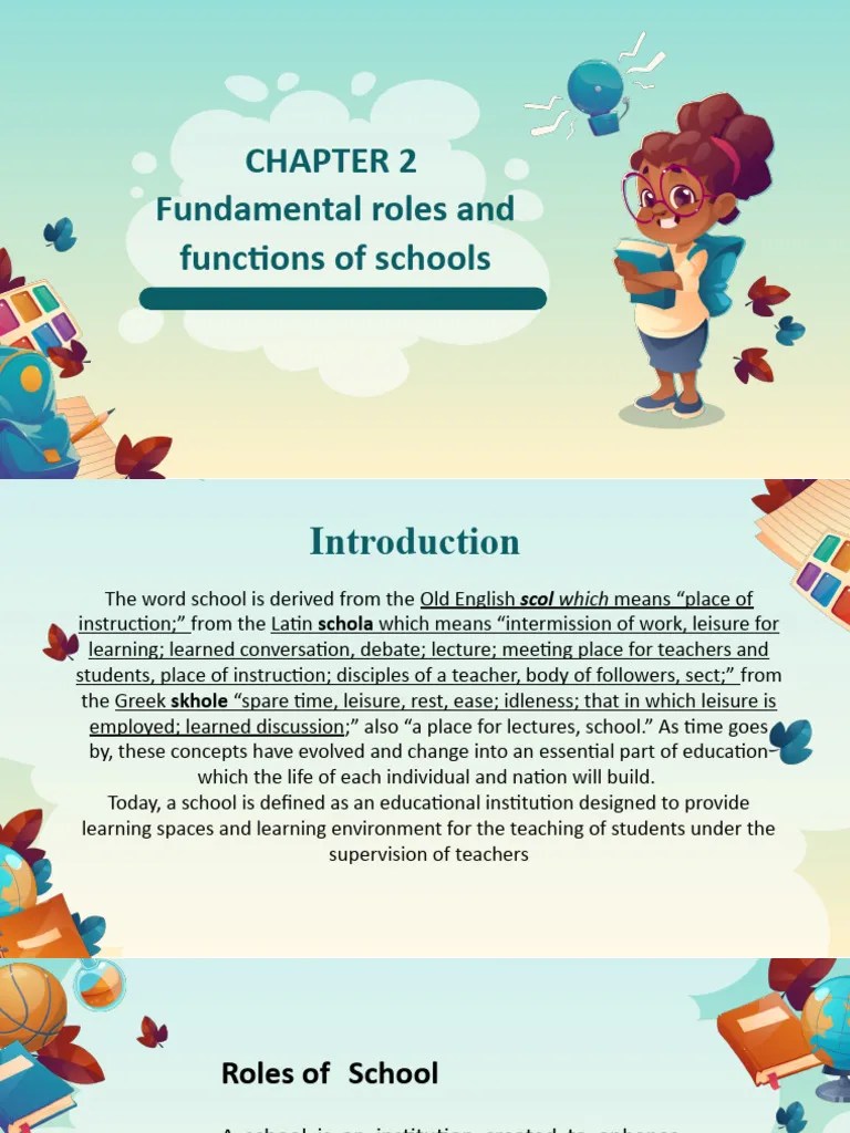 Fundamental Roles and Functions of Schools PDF Socialization