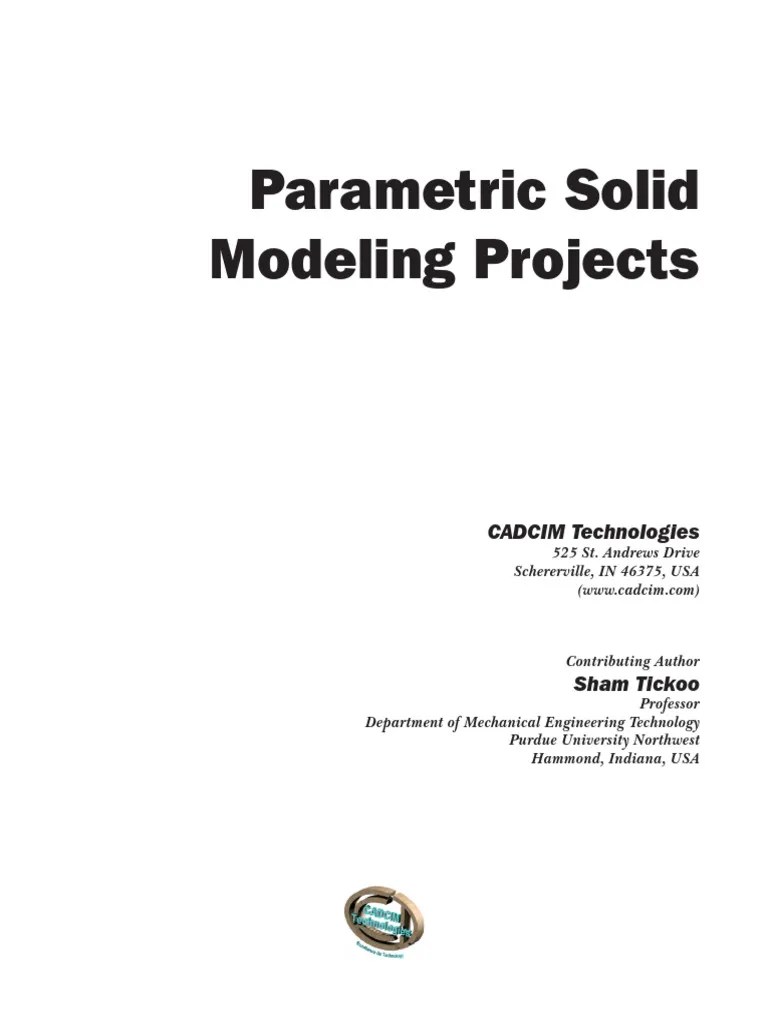 Parametric Solid Modeling Projects PDF Autodesk Auto Cad