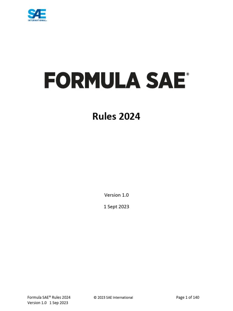 Formula Sae Rules 2025 James Khalil