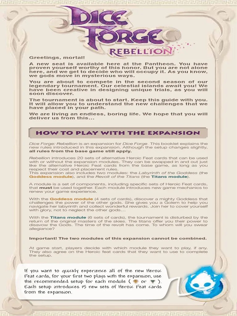 Dice Rebellion PDF Hero Divinity