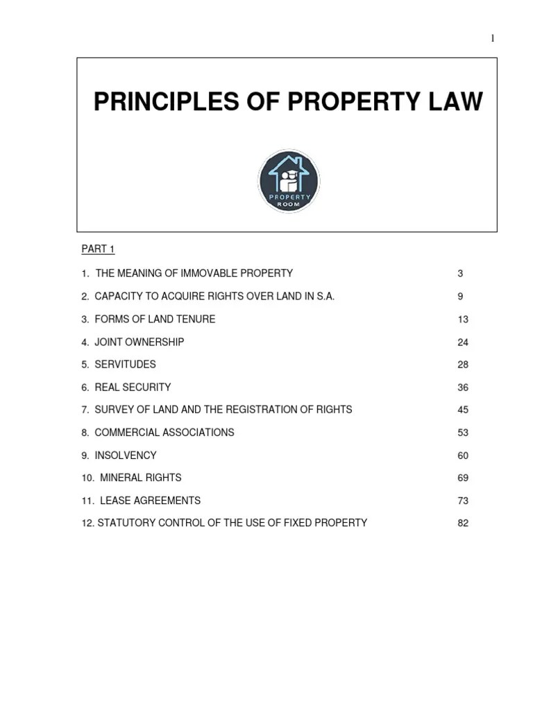 A Principles of Property Law PDF