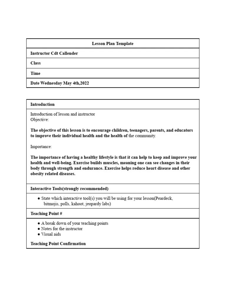 1 Lesson Plan Template2 PDF