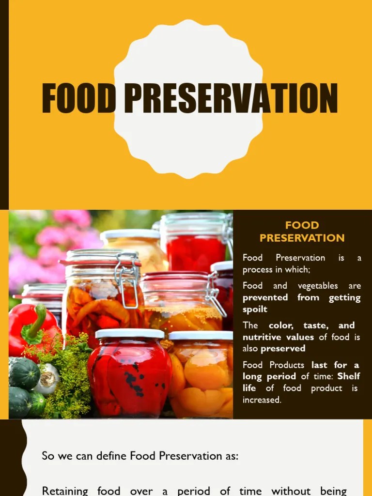 L2 Food Preservation, Principles & Methods PDF Food Preservation