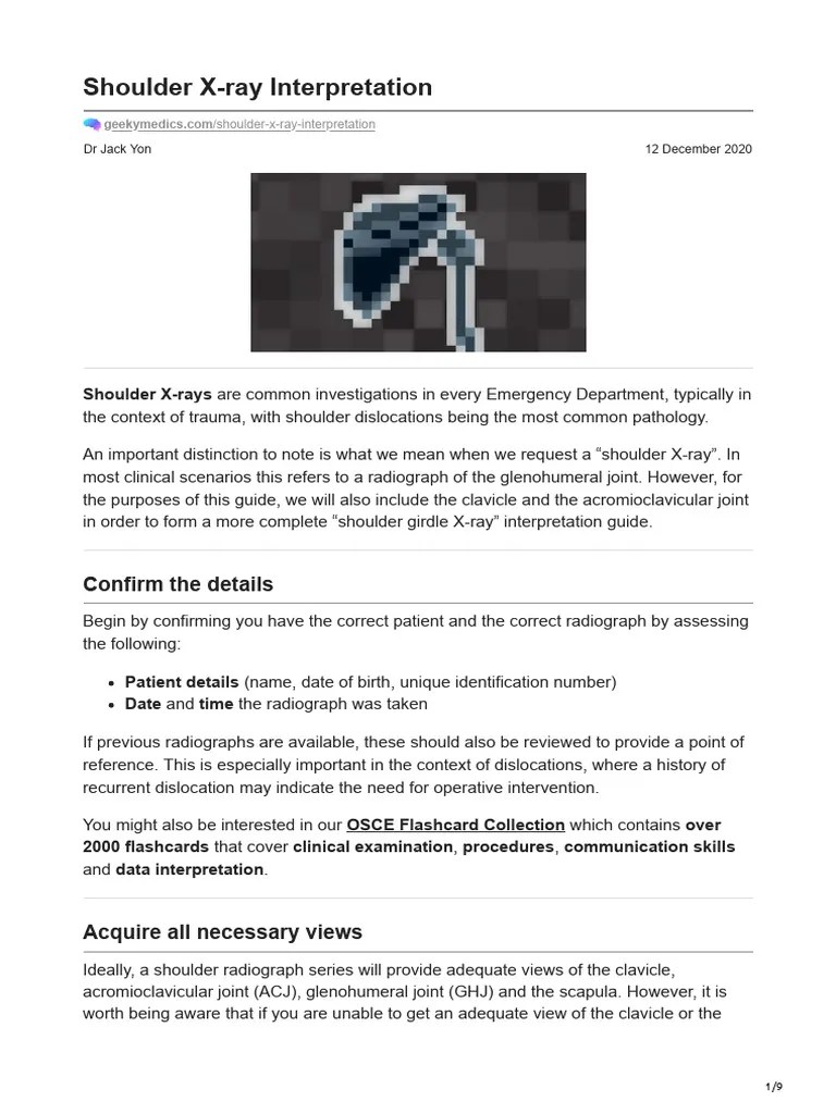 Xray Interpretation PDF