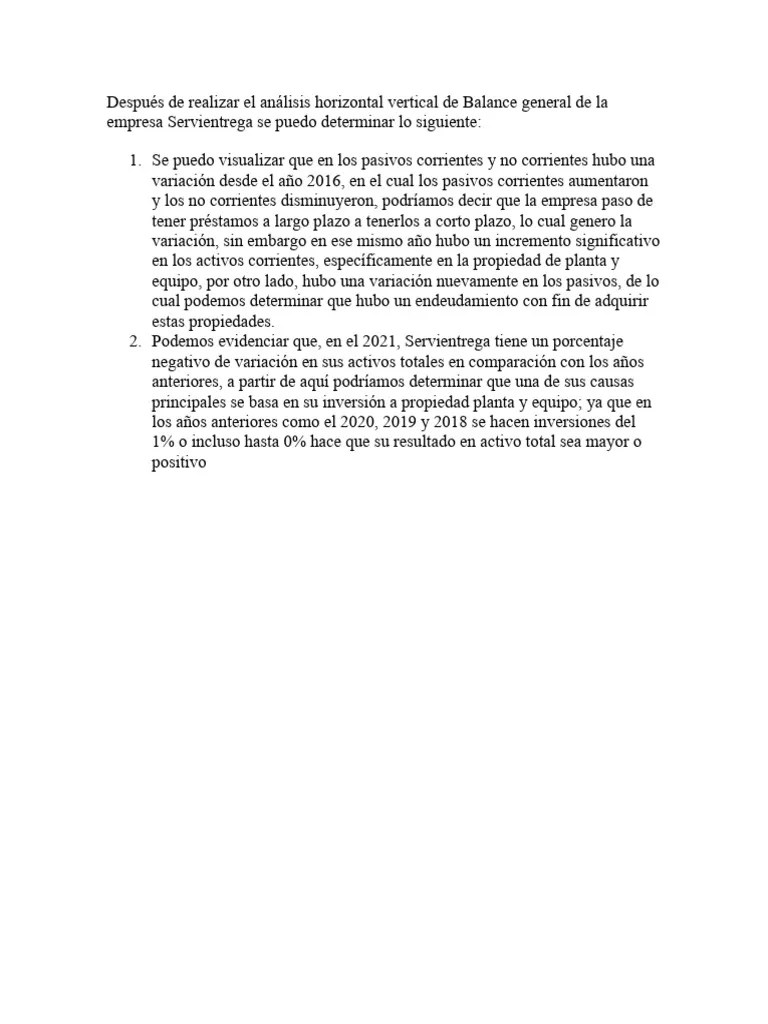 Analisis Horizontal y Vertical PDF