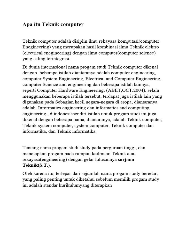 Apa Itu Teknik Computer PDF