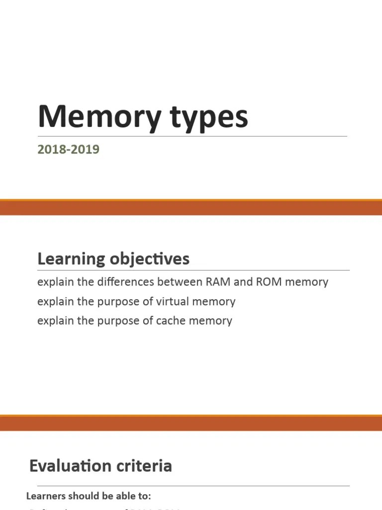 Memory Types | PDF