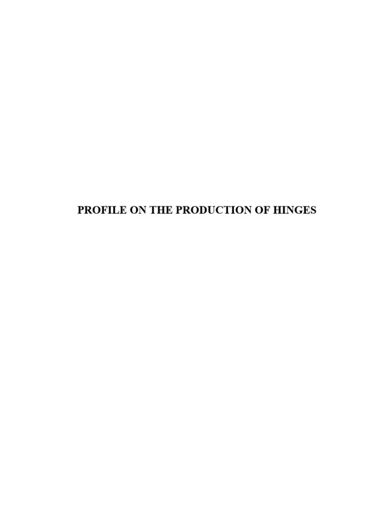 Hinges PDF