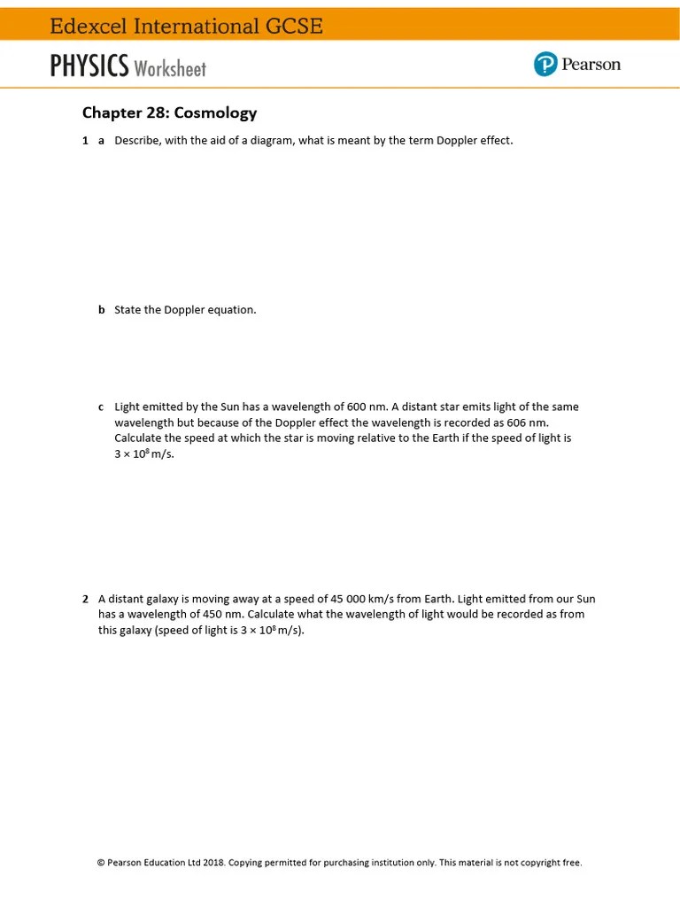 Worksheet Physics | PDF