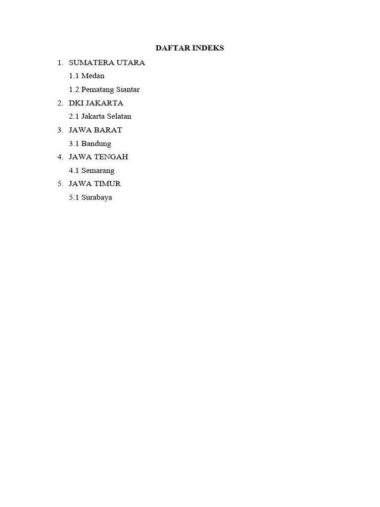 Daftar Indeks PDF