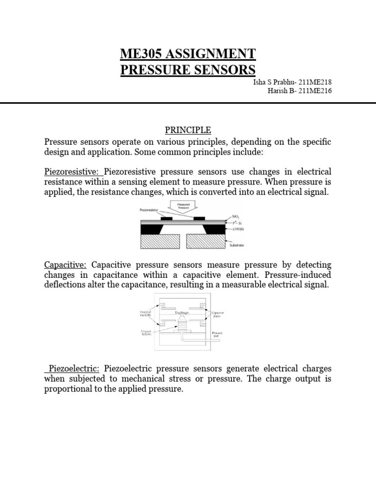 Pressure Sensors PDF