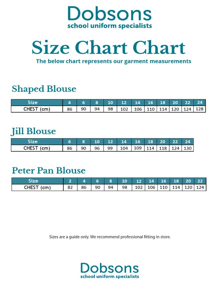 Blouse Size Chart | PDF