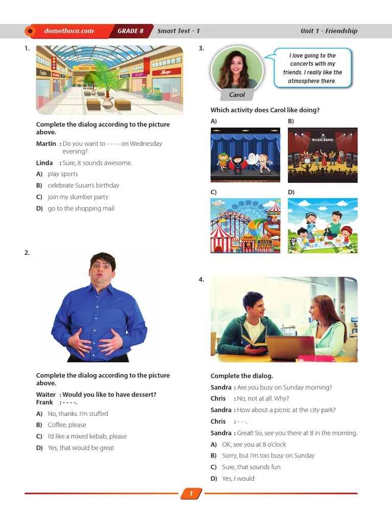 8.1 Smart Test 1 | PDF