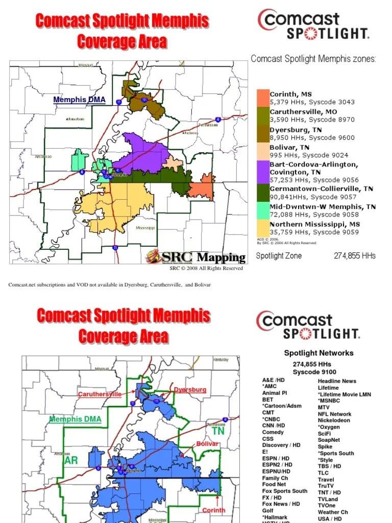Comcast Spotlight Memphis All Zones 08.09 Copy Fox Broadcasting Company Espn