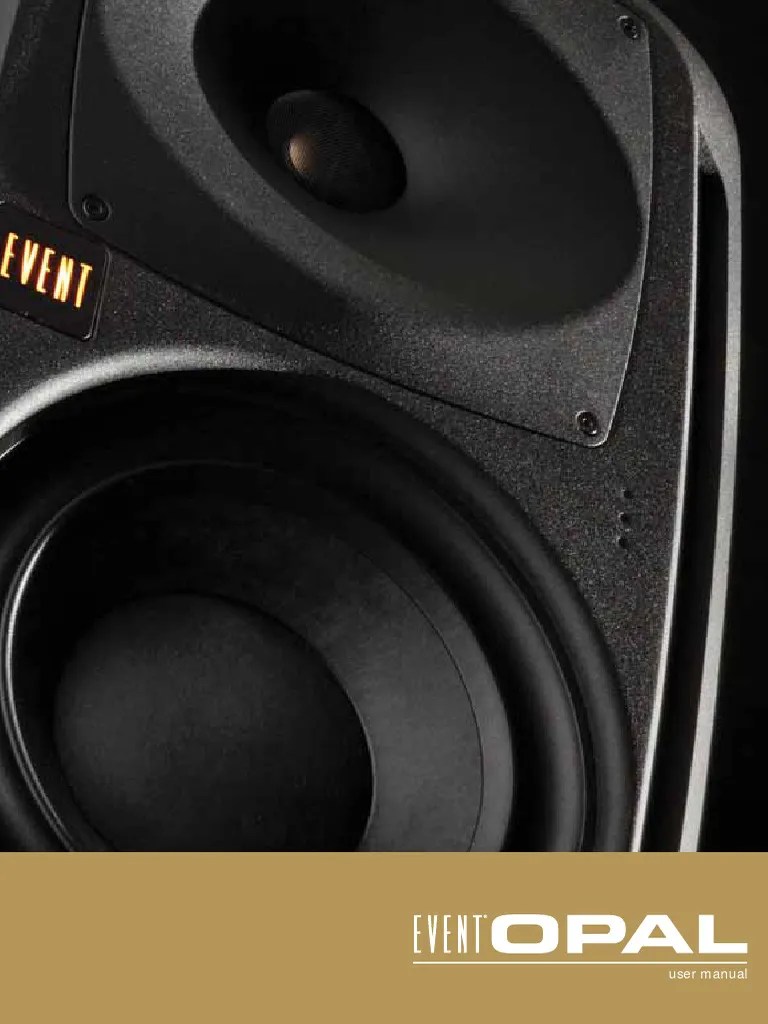 Event Opal User Manual | PDF