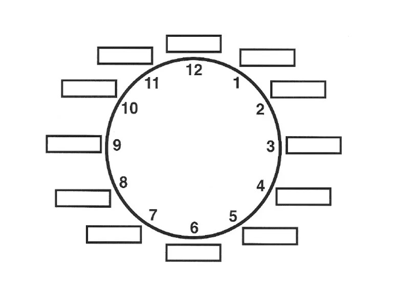 Blank Rhythm Clock PDF