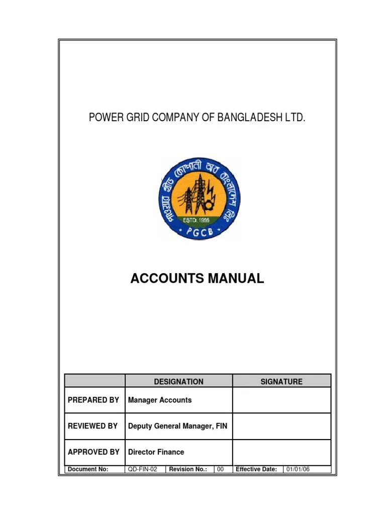 Accounts Manual PDF Cheque Payments