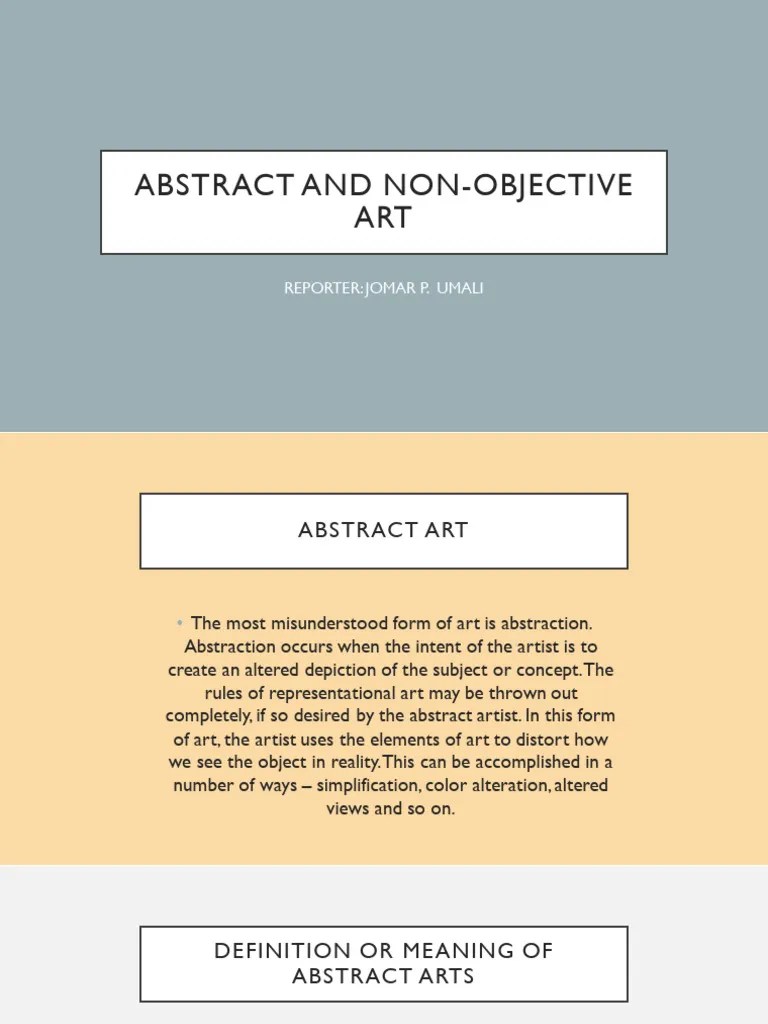 Abstract and Non Objective Art PDF Abstract Art Paintings