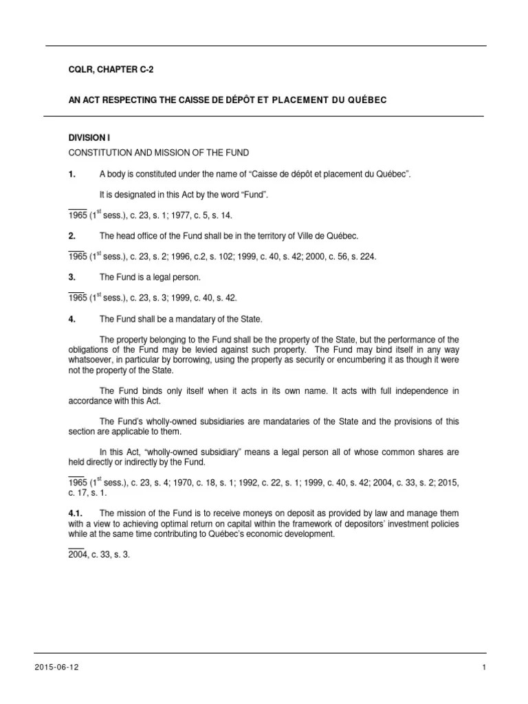 Act Pembentukan CDPQ PDF Audit Committee Board Of Directors