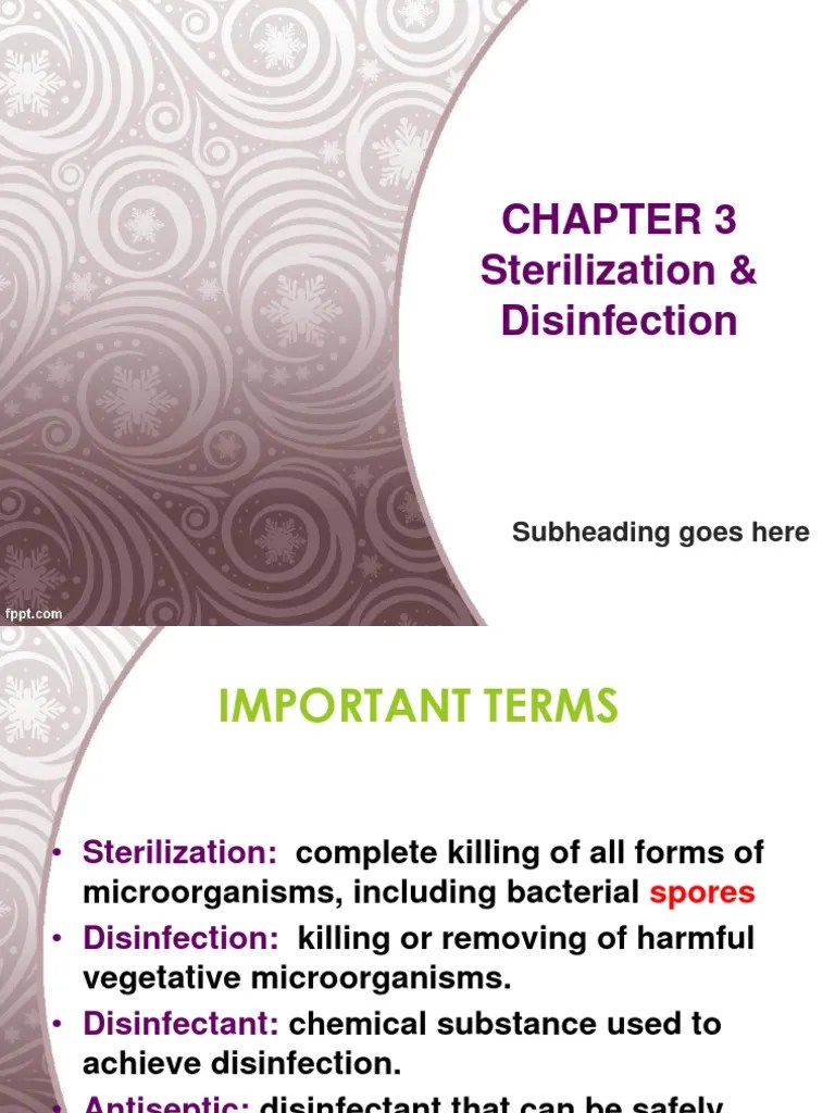 CHAPTER 3 Sterilization & Disinfection PDF