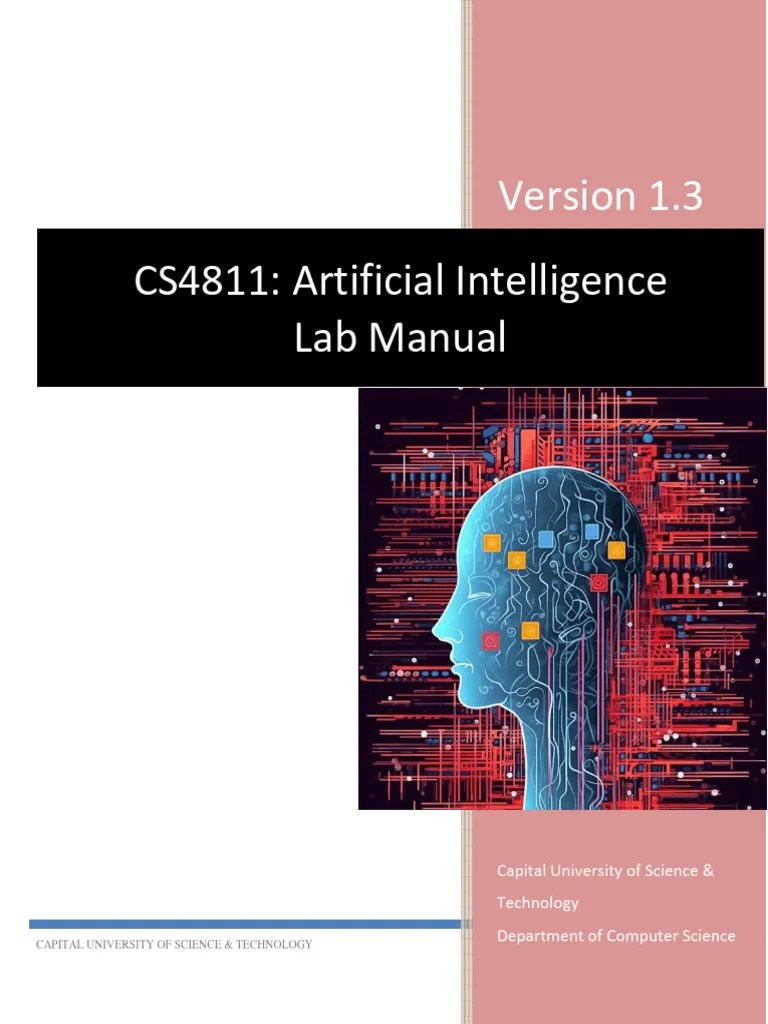 AI Lab Manual Version 1.3 PDF Python (Programming Language