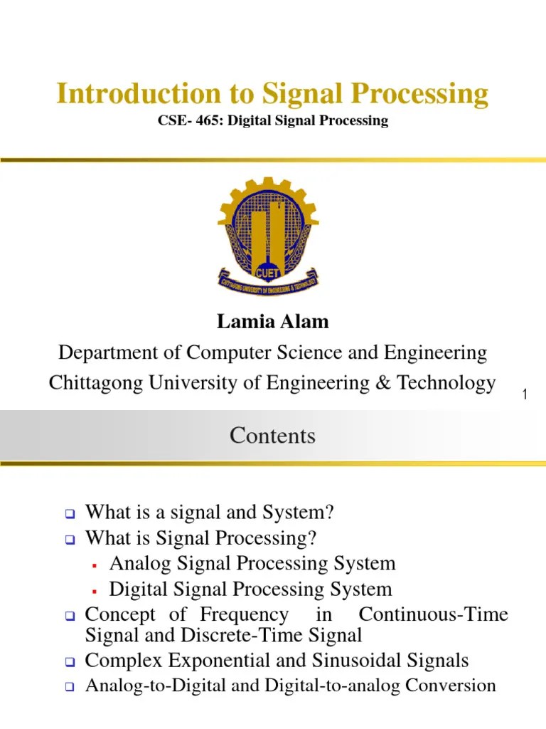 Introduction To Signal Processing PDF