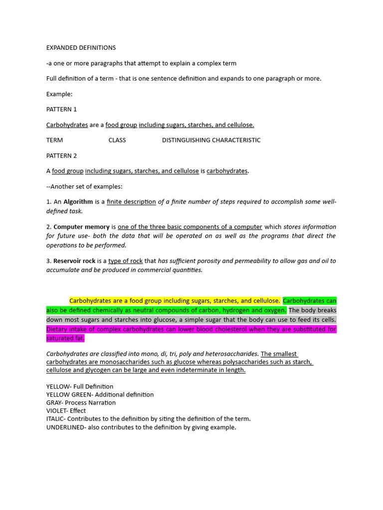 Expanded Definitions PDF