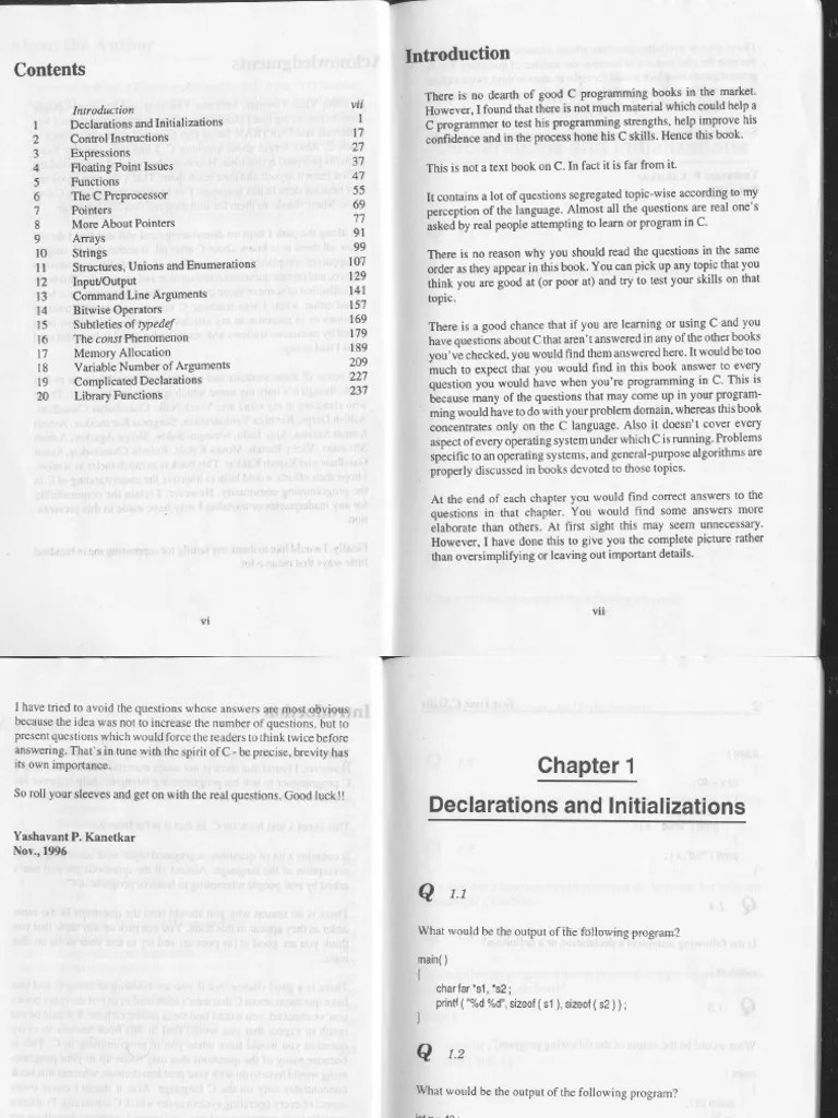 Test Your C Skills PDF