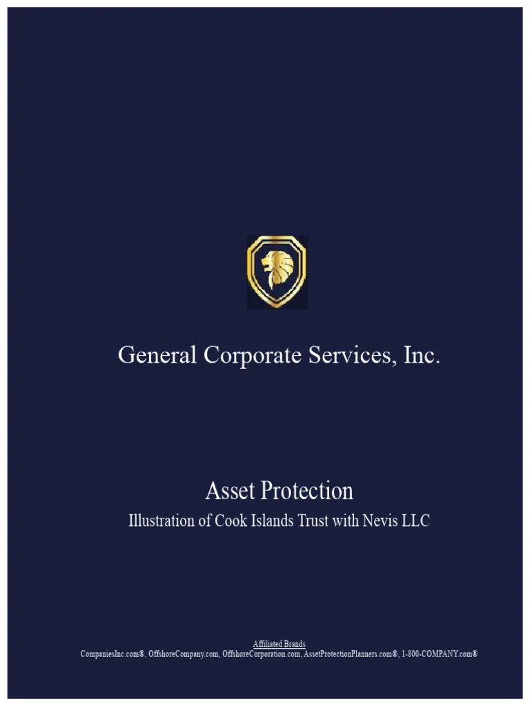 Cook Islands Trust and Nevis LLC Illustration PDF