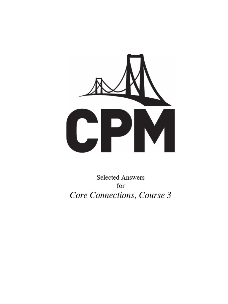CC3 Selected Answers | PDF | Mathematics | Elementary Mathematics