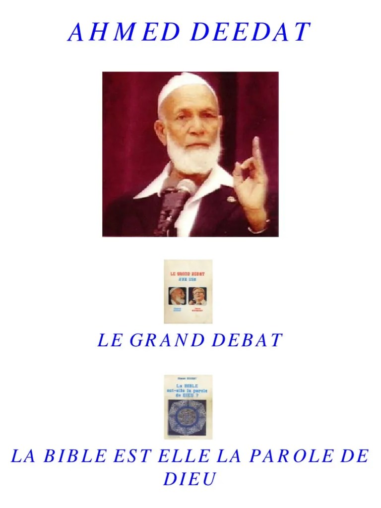 Ahmed Deedat Coran Bible